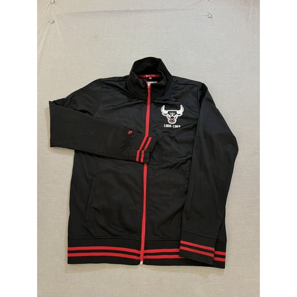Chicago Bulls 1968-69 Warm Up Track Jacket Youth XL‎ Black Zip Long Sleeve.